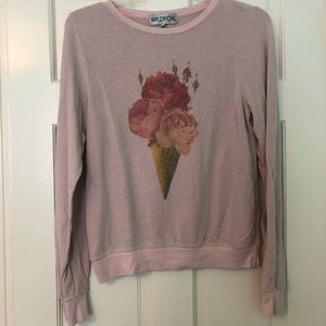 Wildfox dusty rose sweater